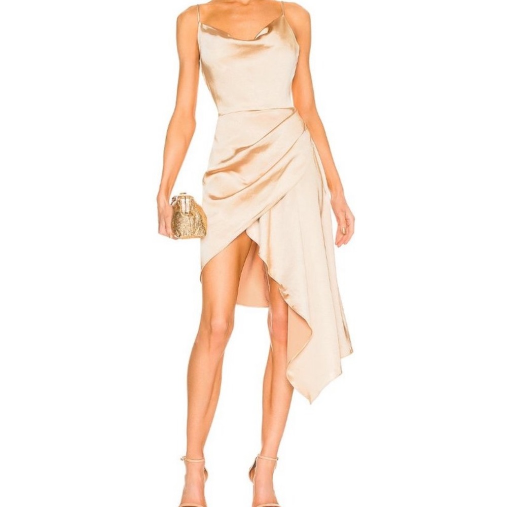 elliatt jacinda dress gold